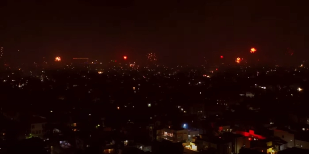 chennai diwali 2022 night view fireowrks