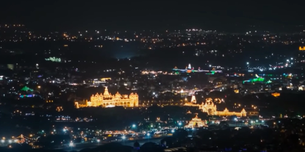 mysore diwali palace decoration night view diwali 2022